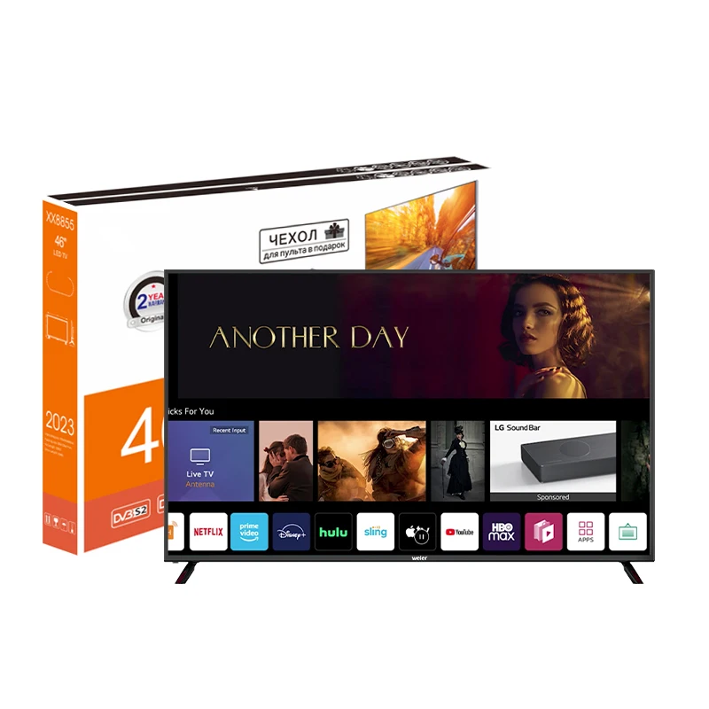 4K LED Android Smart TV China Hot Sale 32 40 42 50 65 75 Inch Flat Screen HD LED TV LCD 32 50 55 Inch Television Black OEM Hotel