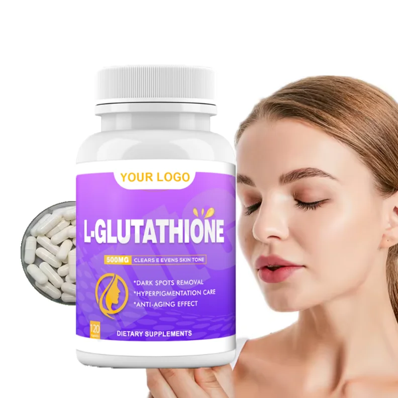 glutathione with collagen and vitamin c food supplement capsule L-glutathione Reduced Plus Skin Whitening L-glutathione Capsules بلسم منطقه العين Size:3 Ml Private Label L-Glutathione &