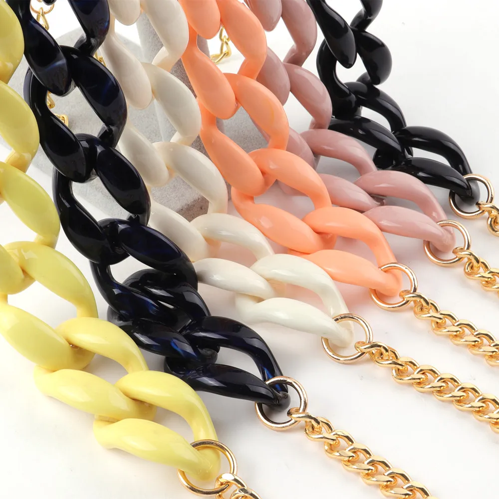 Collana A Catena Robusta Intrecciata Esagerata Per Donna Punk