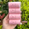 no scent 4 rolls 60 bags pink