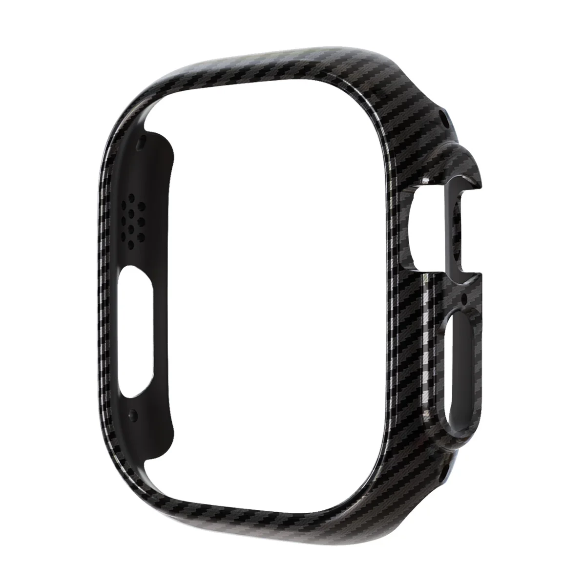 2022 New Electroplate Pc For Apple Watch Carbon Fiber Case For