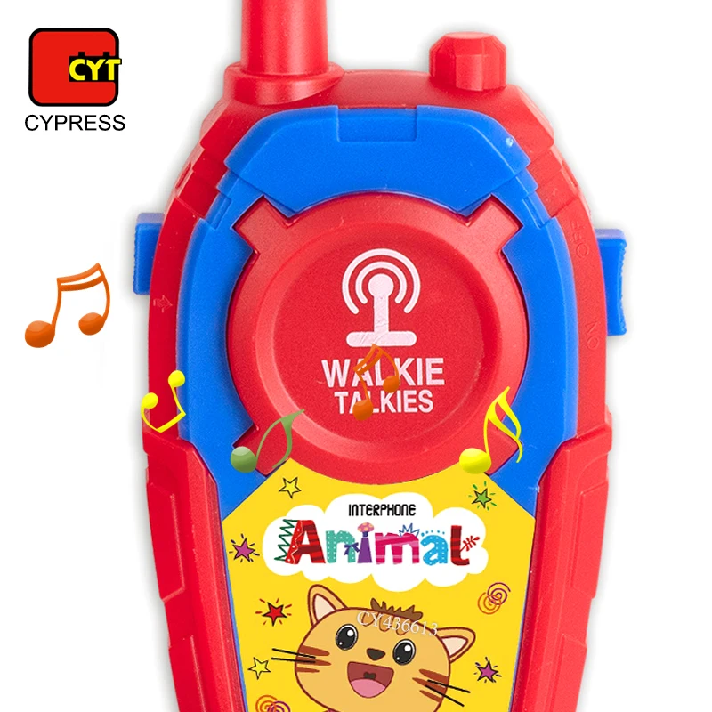 Лидер продаж 2022 игрушки для игр на открытом воздухе рация с мультяшными животными 2 упаковки
