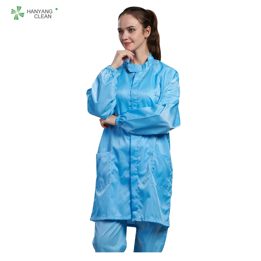 
hot sale cleanroom antistatic suit esd clothing workwear smock gown 