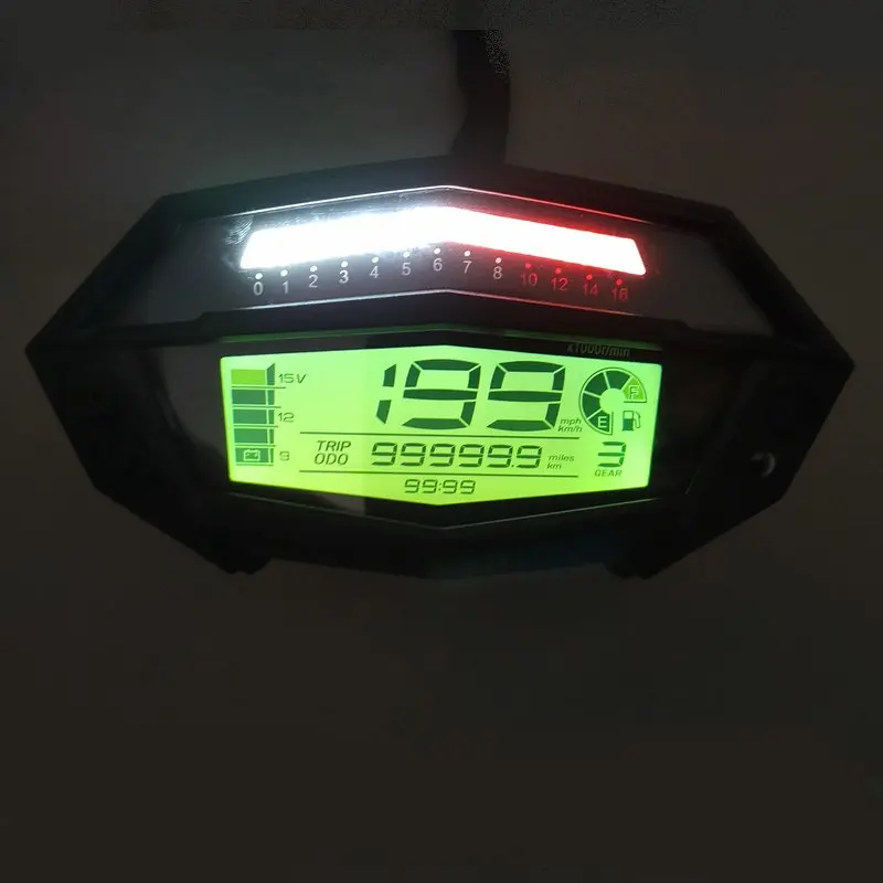 Motorcycle Digital Speedometer Lcd Meter With Sensor For Kawasaki Z1000