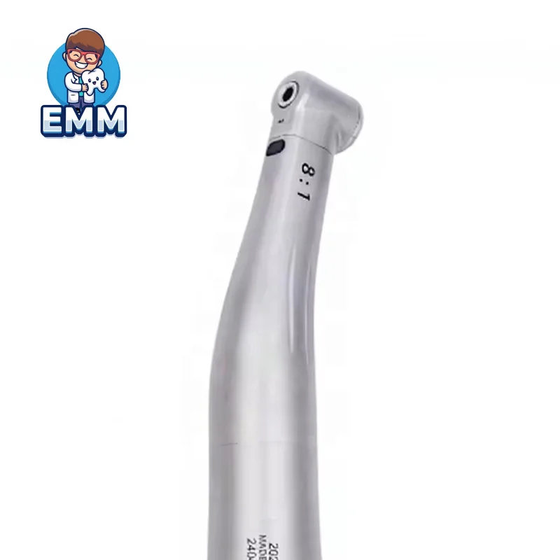 8:1 Dentalis Contra Angulāris Manubria Infrā Mediam Velocitātem Ex Ācierī Inoxīdābili Tȳpī E Cum Pulsātōre Et Tubō Aquae Internō Externōque Chirurgicum
