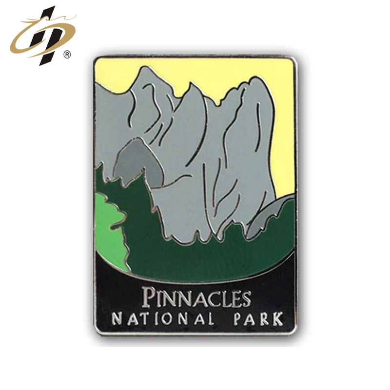Factory Making Custom Enamel National Park Metal Emblem Lapel Pins