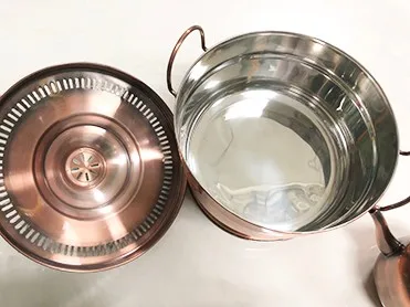 Hot Sale Traditional Style Stainless Steel Water Kettle and Pot Set Muslim Hand Washing Copper Plating for Coffee & Tea Usage