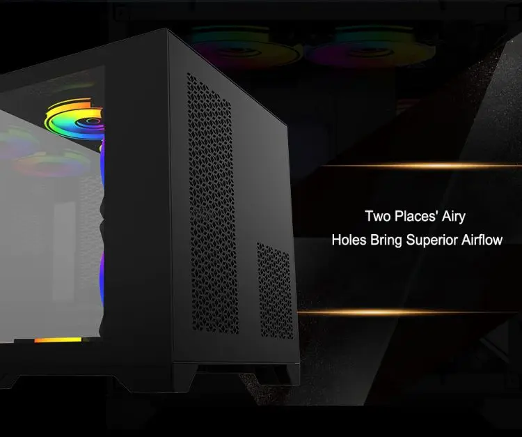 Hot Selling Cheapest Atx Full Glass Gaming Computer Case Oem Odm