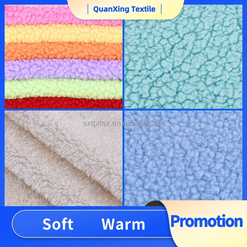 Sherpa Fabric Warm Effect Polyester Sherpa Fleece Fabric From China Manufactures In Keqiao