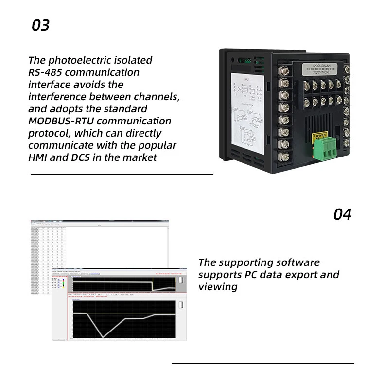 High Quality Industrial USB Temperature Data Logger Universal Digital 8/12/16/24/32 Channel Paperless Recorder LCD OEM ODM