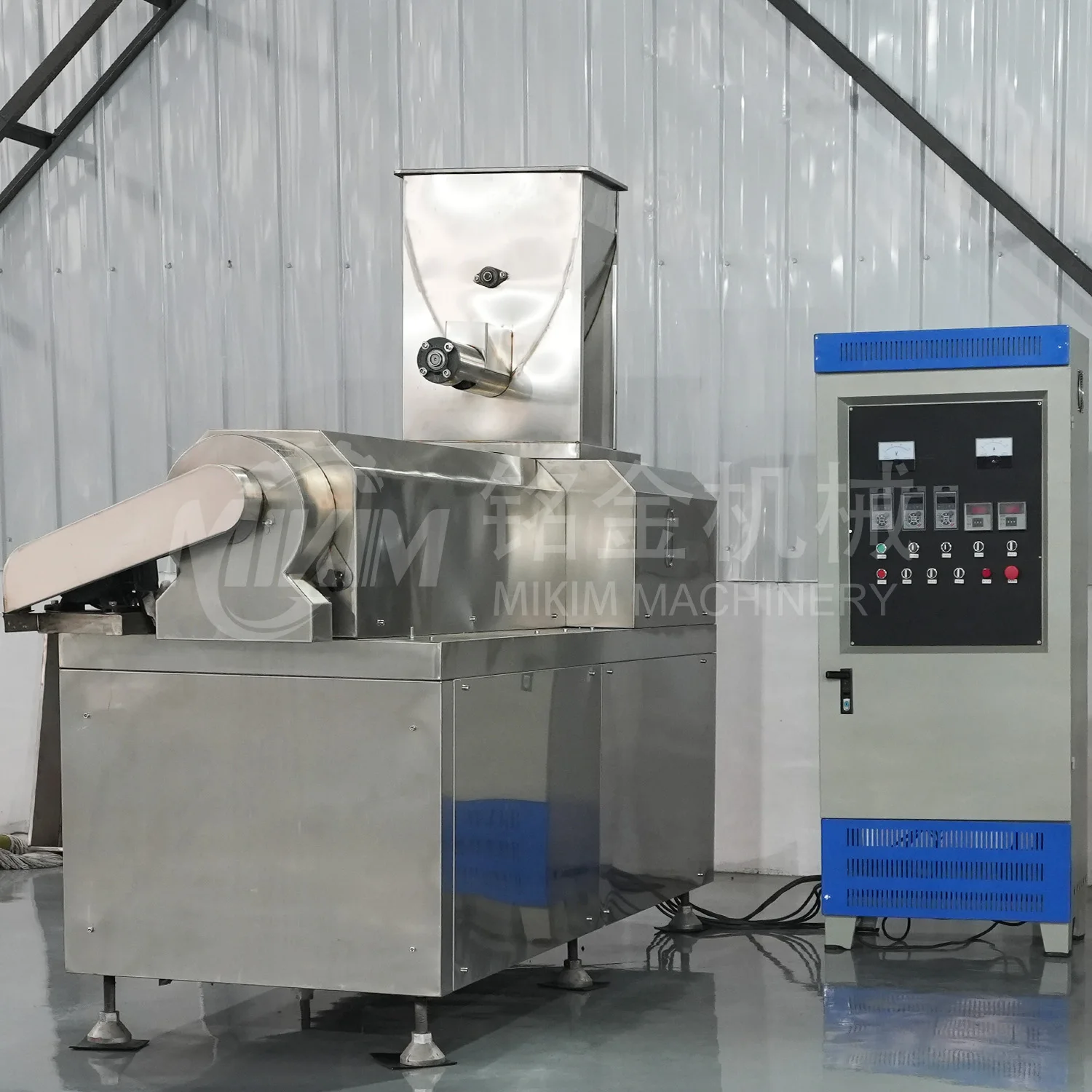 MIKIM Twin Screw Extruder Prices Puffed Corn Chips Snacks Food Making Machine Puff Snack Food Extruder Machines