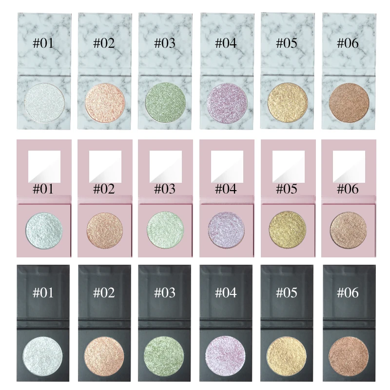 Индивидуальная торговая марка, один хайлайтер, макияж для темной кожи, хайлайтер и контур бронзера