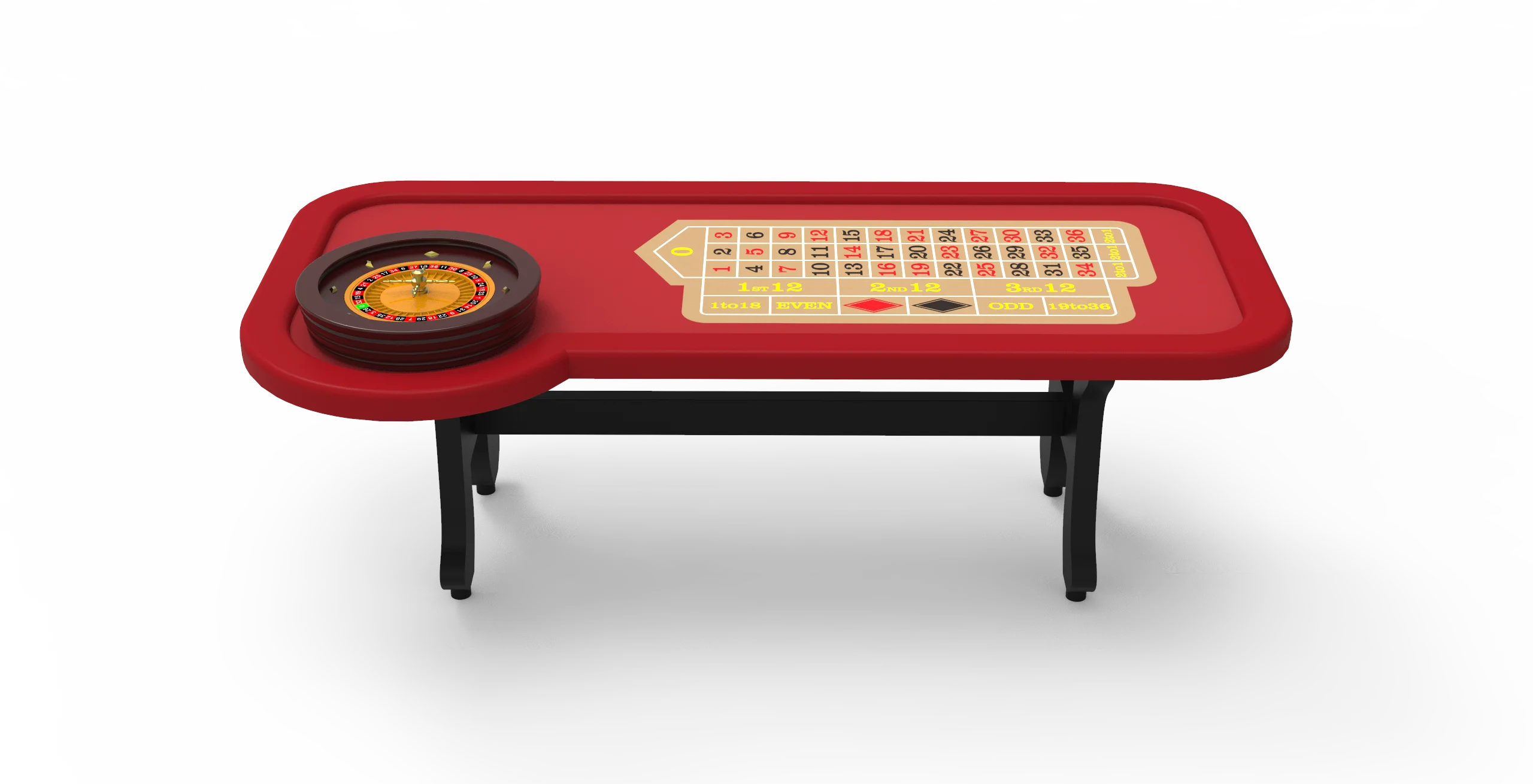 Deluxe Casino Professional Gambling Roulette Table Poker Table Quality