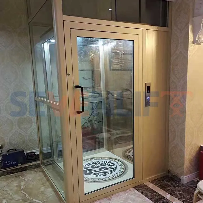 High Quality 3 Floor Outdoor Indoor Hydraulic Mini Residential Small Vertical Home Mounted Glass