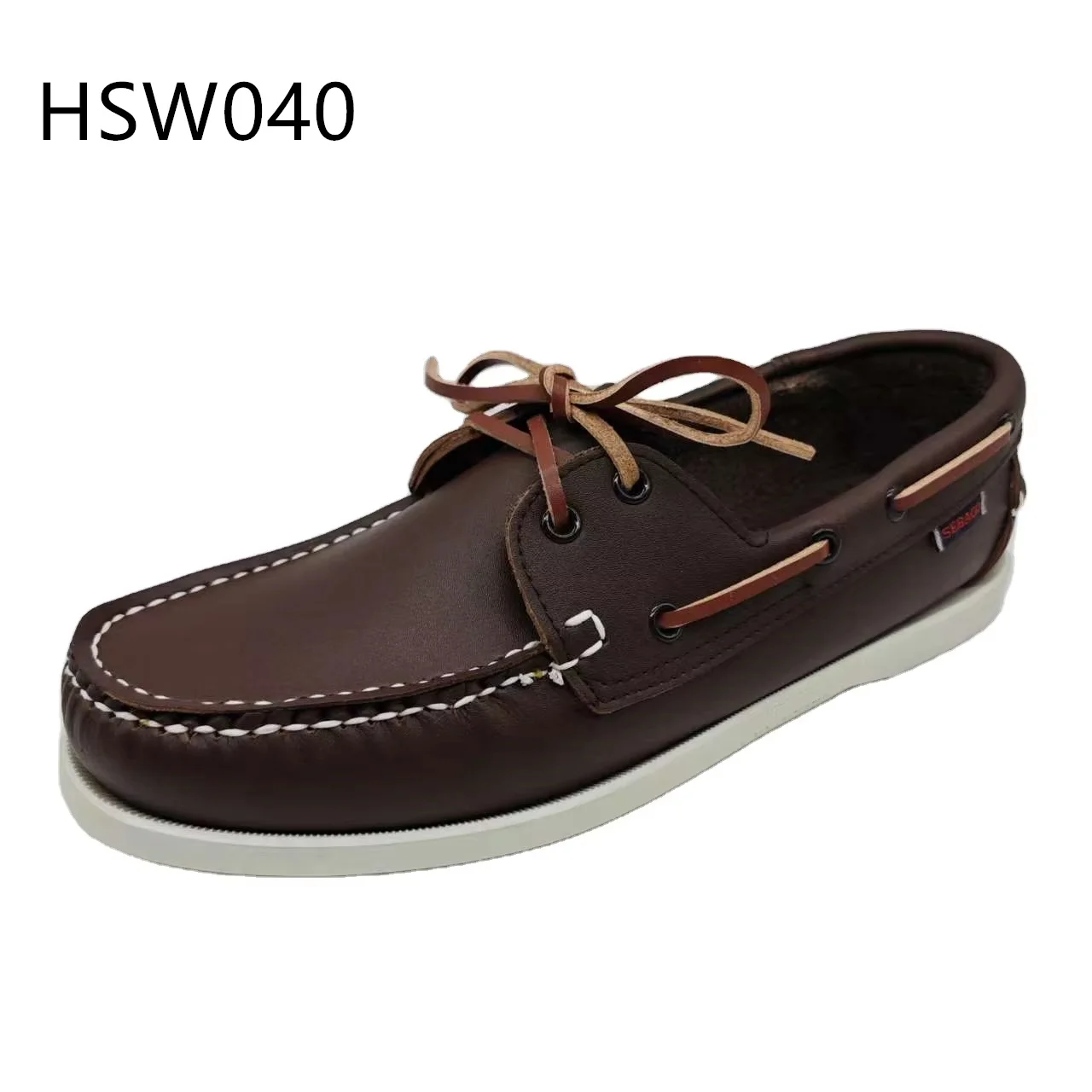 HY,sultan Oman Market Handmade Stitching Brown Peas Shoes Authentic Original Kinds Leather Non-chafing Fashion Boat Shoes HSW040