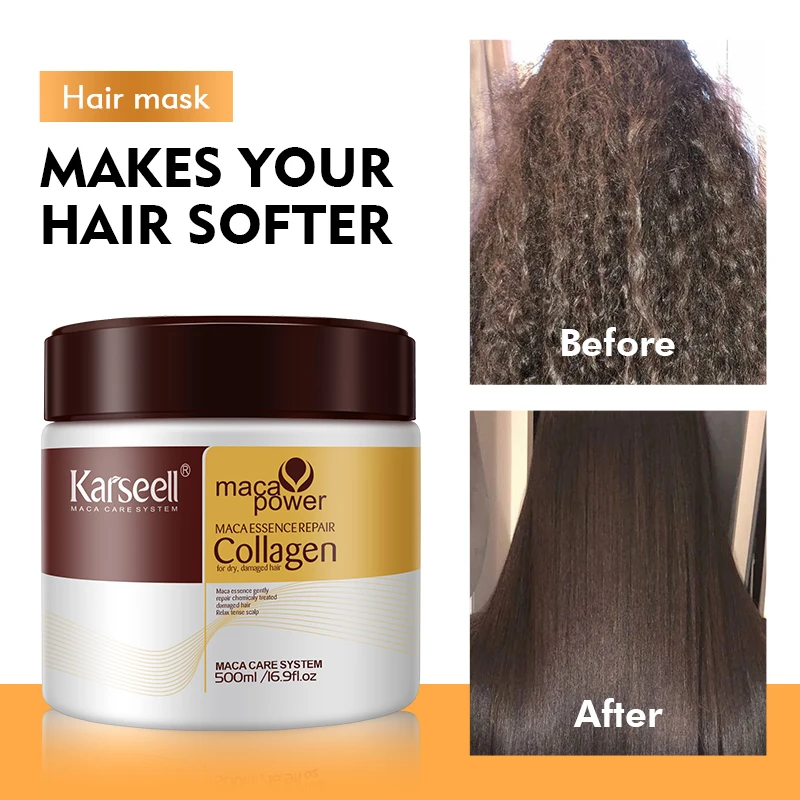 Karseell Private Label Collagen Smooth Nourishing Hair Mask Shiny