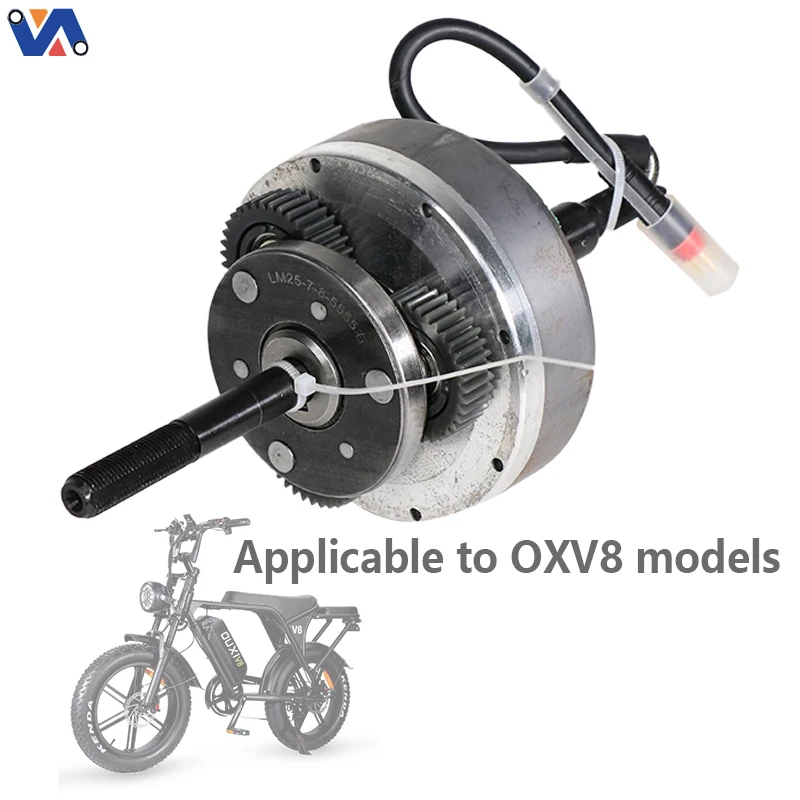 محرك بديل مركَّب في المحور بقوة 250 واط – بتوصيلة حمراء – مع مخرج كابل من الجهة اليمنى (النسخة WT) – نواة طاقة للدراجات الكهربائية المتوافقة مع القوانين المرورية للطرق العامة الطراز OXV8-39C