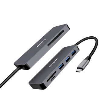 Kingma 6-in-1 USB C Hub Type c Hubs Adapter Converter for Mac Surface Laptop detail image