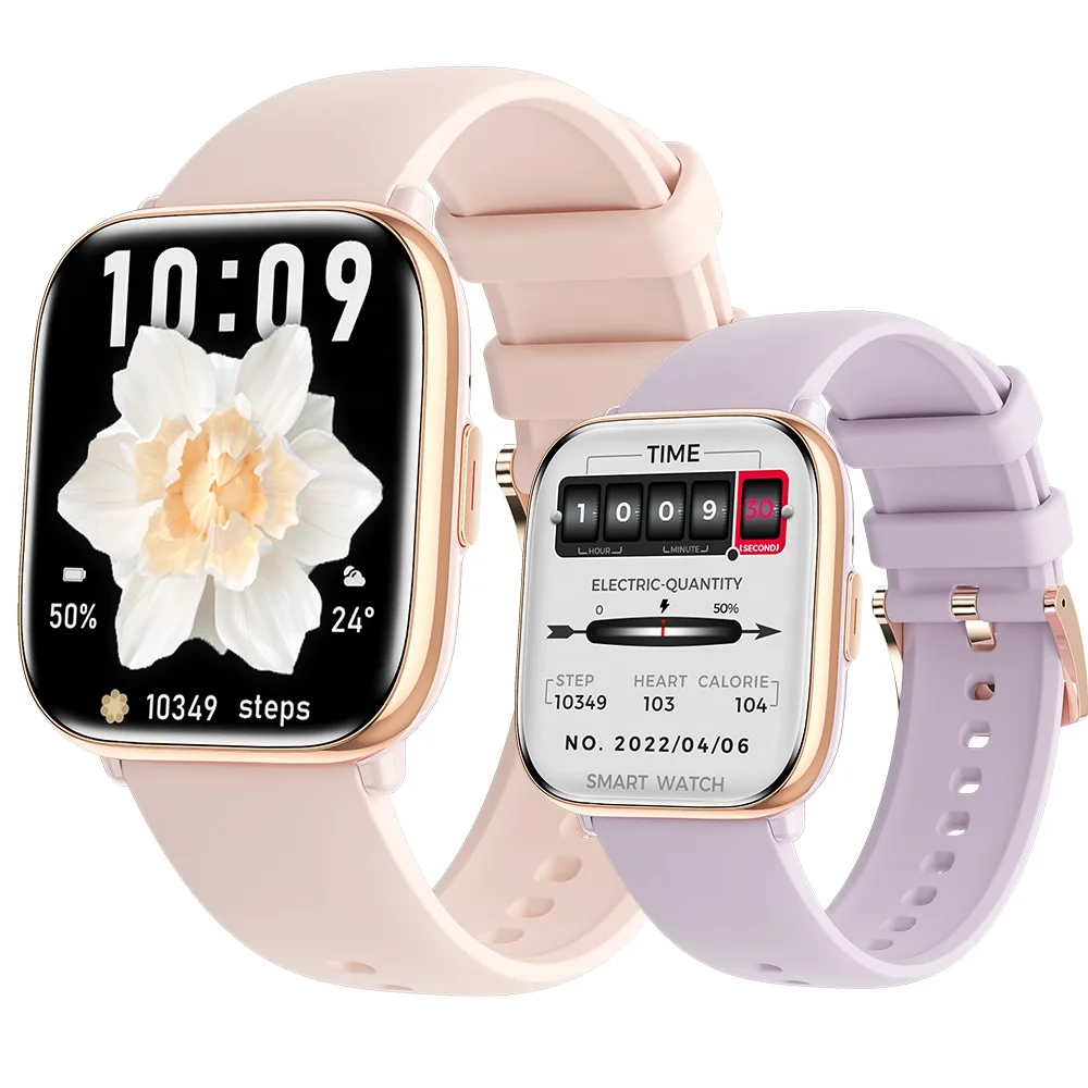 2024 HD12 Waterproof Smart Watch AMOLED, BT Call, AI Voice