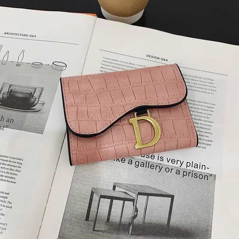 Famous Brand Designer Wallet Letter D PU Crocodile Credit Card Bags Pattern Money Card Holders Designer Purse Designer Belts