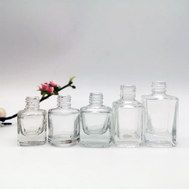 on Sale Customizable 5ml 10ml 20ml Gel Empty Glass Nail Polish Bottles with Brushes and Caps