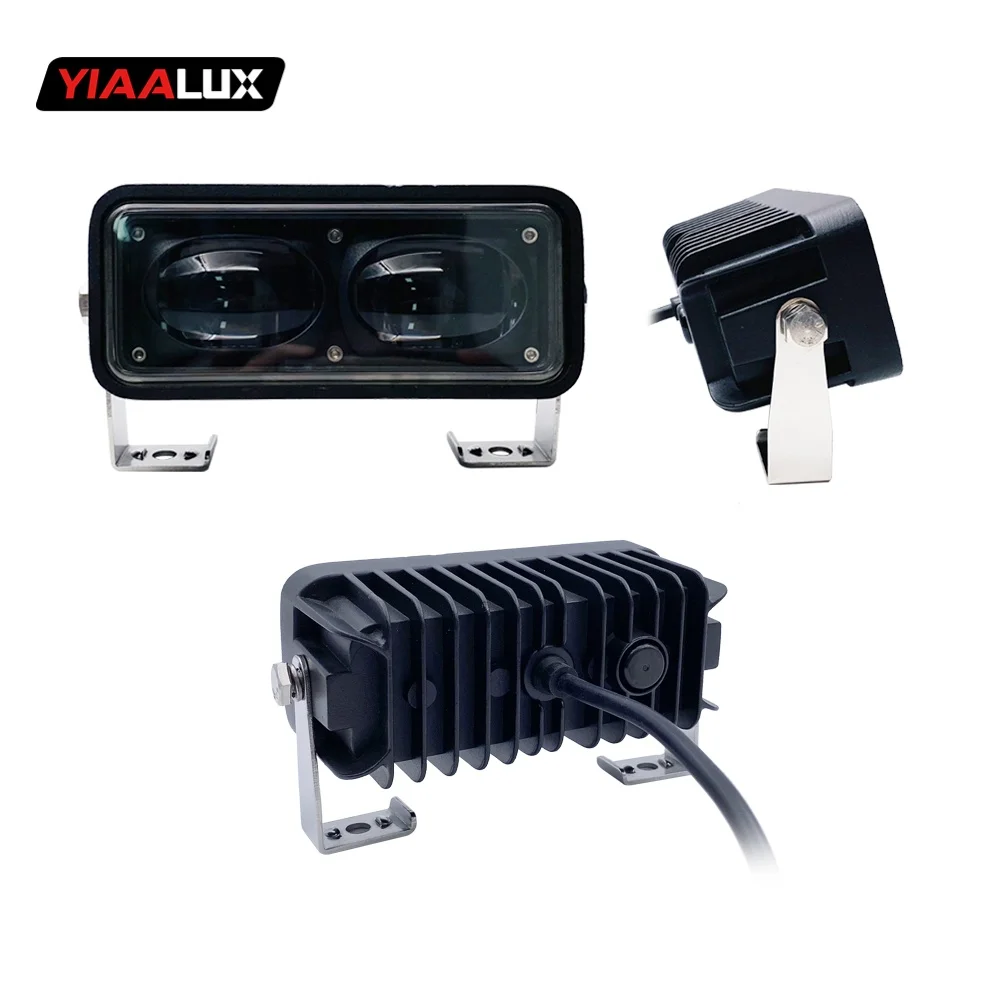 product high performance 50w forklift warning light blue  red 10 80v straight line new condition warehouse safety zone light-4