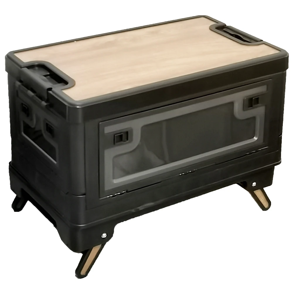 Korea Hot Selling Collapsible Storage Bins Plastic Folding Crate With