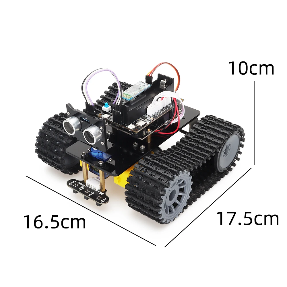 2023 DIY Wireless Tank Track Robot Tank Chassis Robot Learning Starter Kit