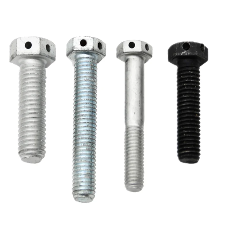 Factory Price Hex Bolt With Hole For Cotter Pin In The Middle Head Or