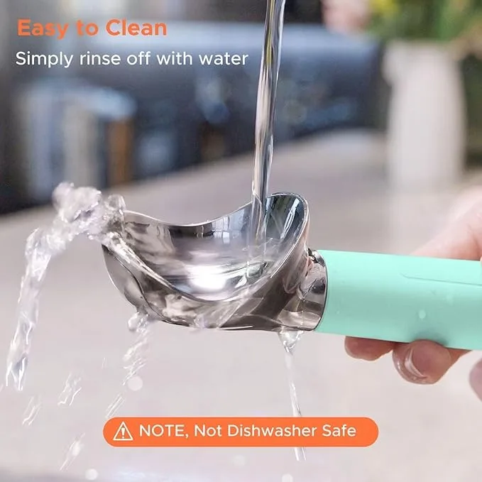 product laudtec rechargeable heated ice cream scoop waterproof electric baby smart with led display non stick scooper for hard sz02-7