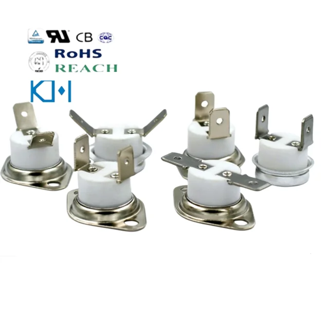 TUV UL 250V 16A FSKH Ceramic Bimetal Thermostat Fuse Types Over Temperature Switch