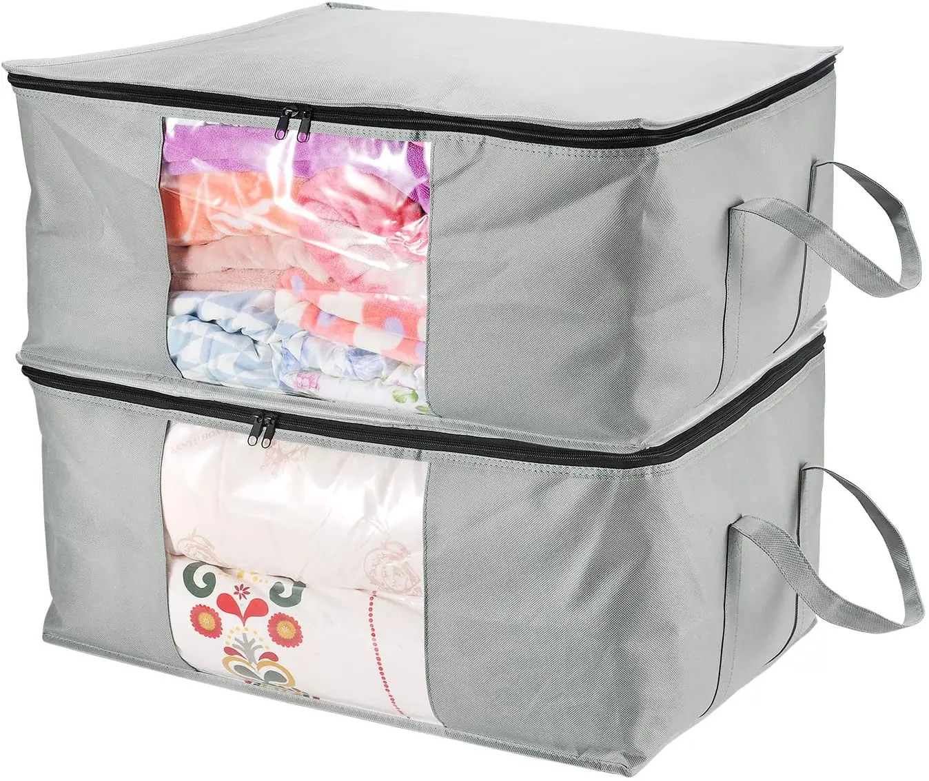 1pc Large Storage Bag Organizer Clothes Storage With Reinforced