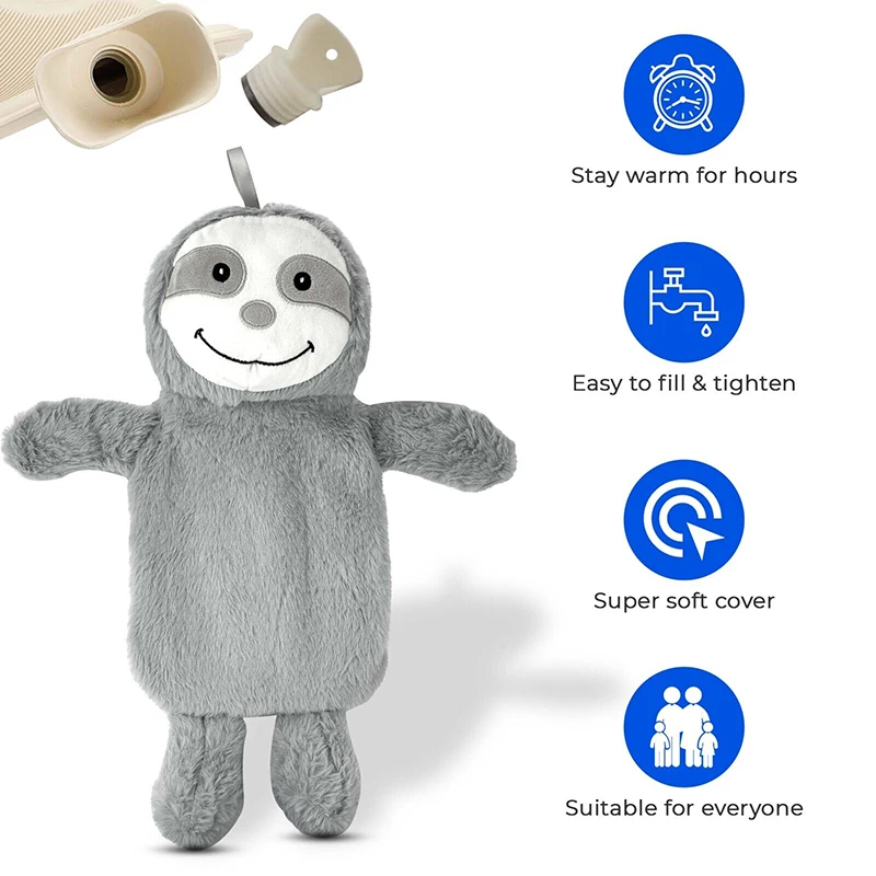 product-750-750 Hot Selling Cute Hand Warmers Hot Water Bottle Bag Rubber Teddy Bear Shape Cover