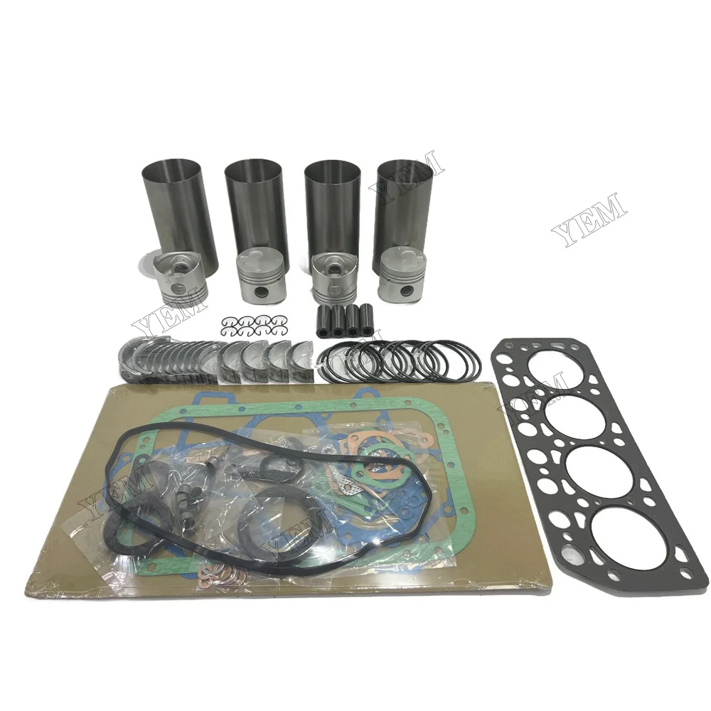 K4E Overhaul Rebuild Kit for Mitsubishi Engine MT23D Tractor Piston Gasket Set