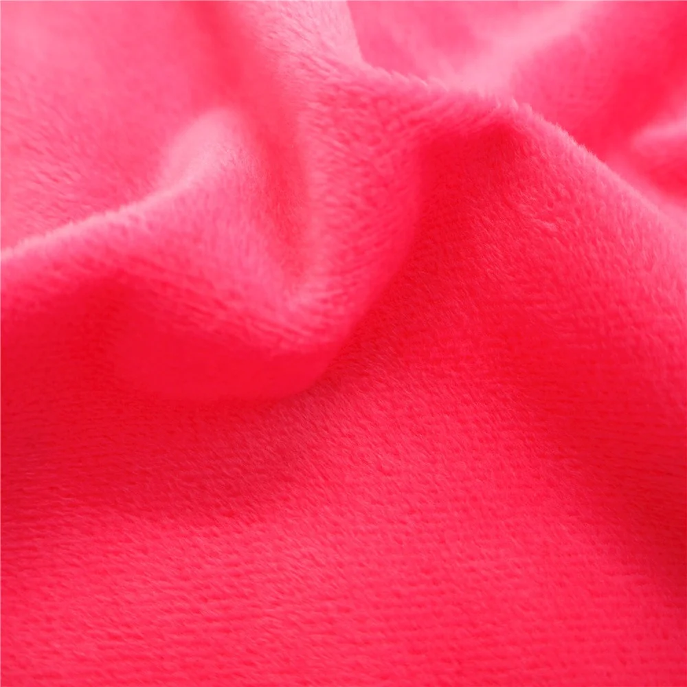 100% Polyester Knitted Minky Velboa Plush Fabric 180-380gsm Wholesale for Toy Bedding Pillow Sofa Upholstery