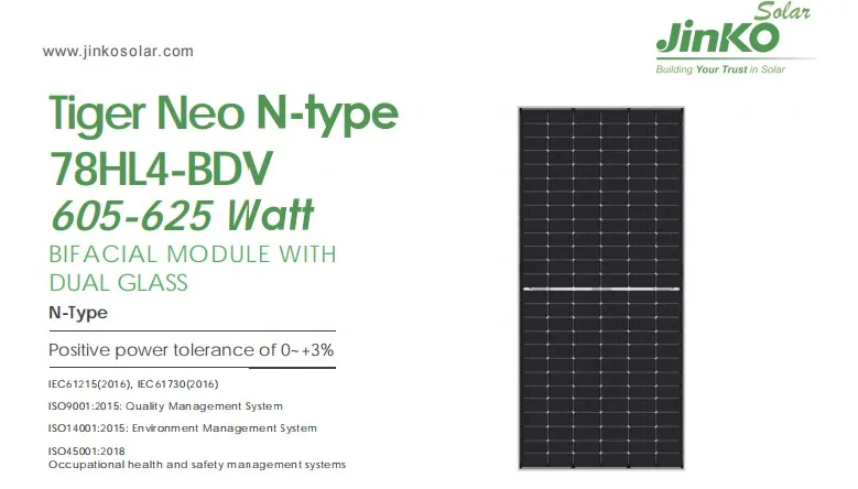 Jinko Solar Panels - High Efficiency Topcon Bifacial Modules