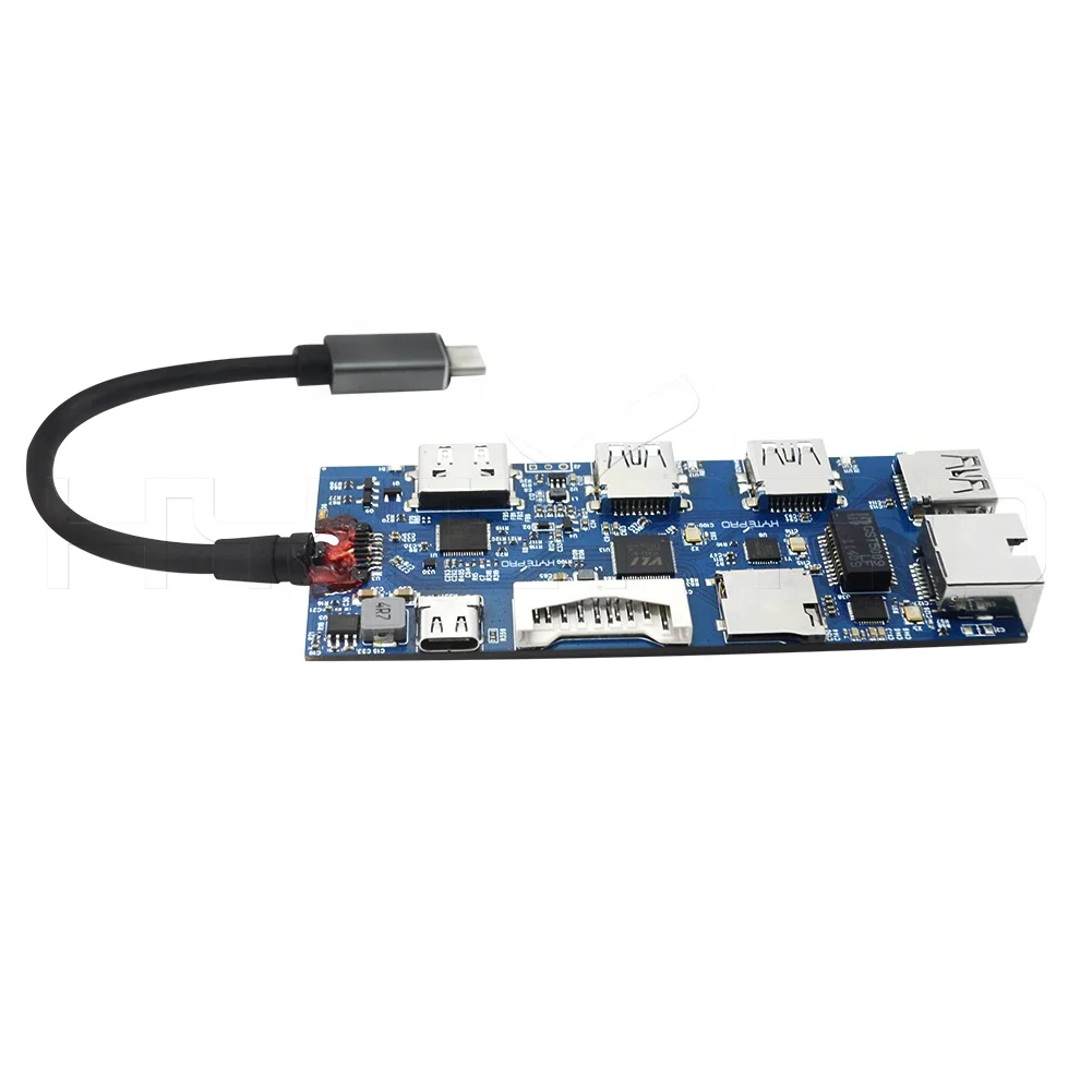 HytePro Type C Docking Station 4 Port Usb c Hub Power Bank Pcb Board