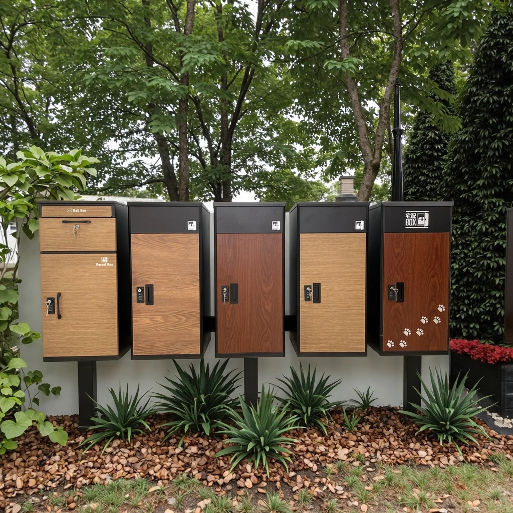 Secure and Convenient Parcel Delivery with Japanese Wooden Mailbox