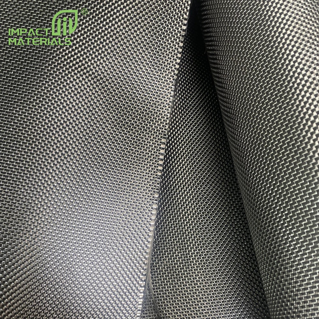 3k Purple Metallic Plain/Twill Carbon Fiber Colorful Metal Wire Mixed Carbon Fabric for Auto Parts