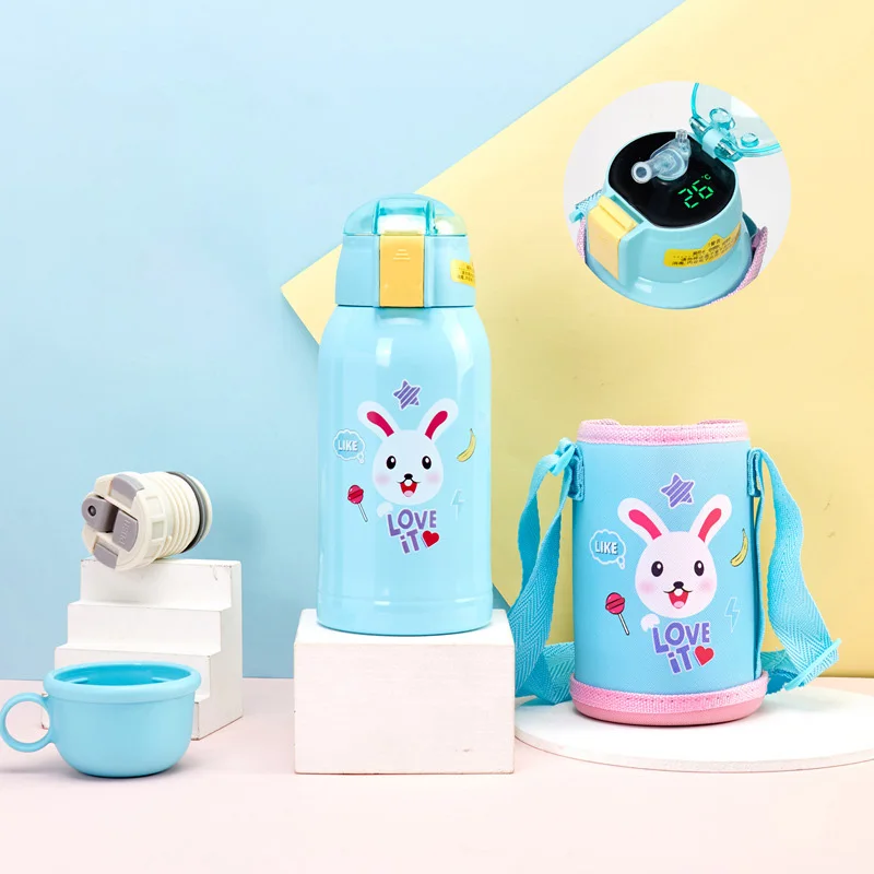 Wholesale 316 Stainless Steel Temperature Display Water Bottle Children  Smart Thermos Cup Kids Cartoon Warmer Bottle From m.
