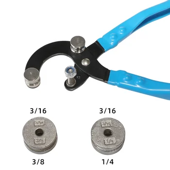 Copper Tube Repair Plier Alloy Tube Rounding Plier With Four Hole Design For 1/4in 3/8in 1/2in And 5/8in Tubes