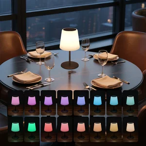 16 Colors Solar Table Light  Type-C/Battery Charging IP65 Waterproof Outdoor Solar Lamp for Camping Garden Patio