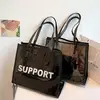Bolsa regalo piel negra 40x35x10