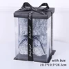 Grigio - Orso di rose da 25 cm con regalo