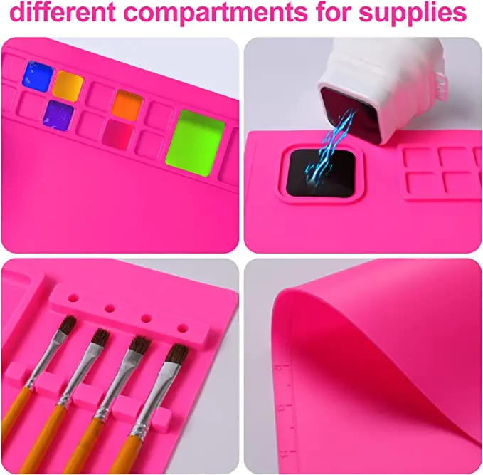 Bhd Custom Silicone Painting Craft Mat Soft Durable Drawing Mat Bpa