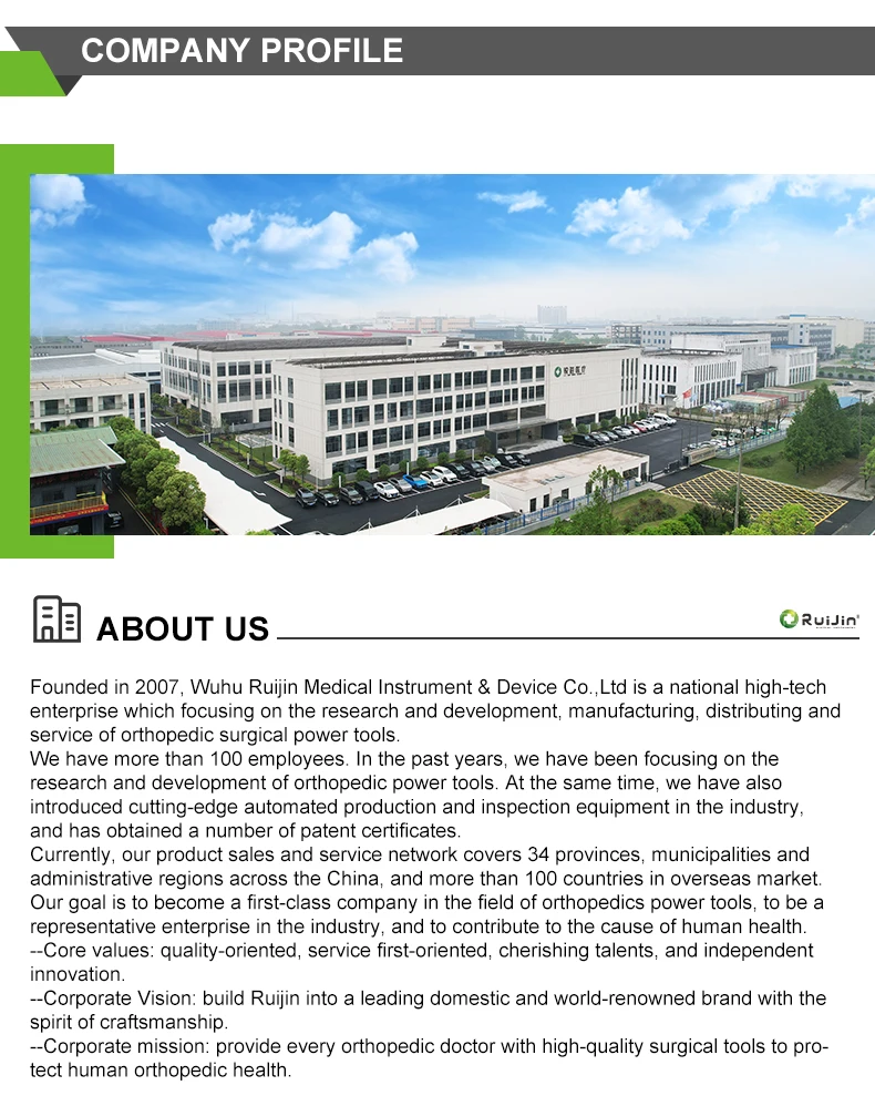 Medical Bone Saw Orthopedic Surgical Instruments Forceps Electric Surgery Tool air Oscillating Saw Ruijin NS-1511 CE Certified