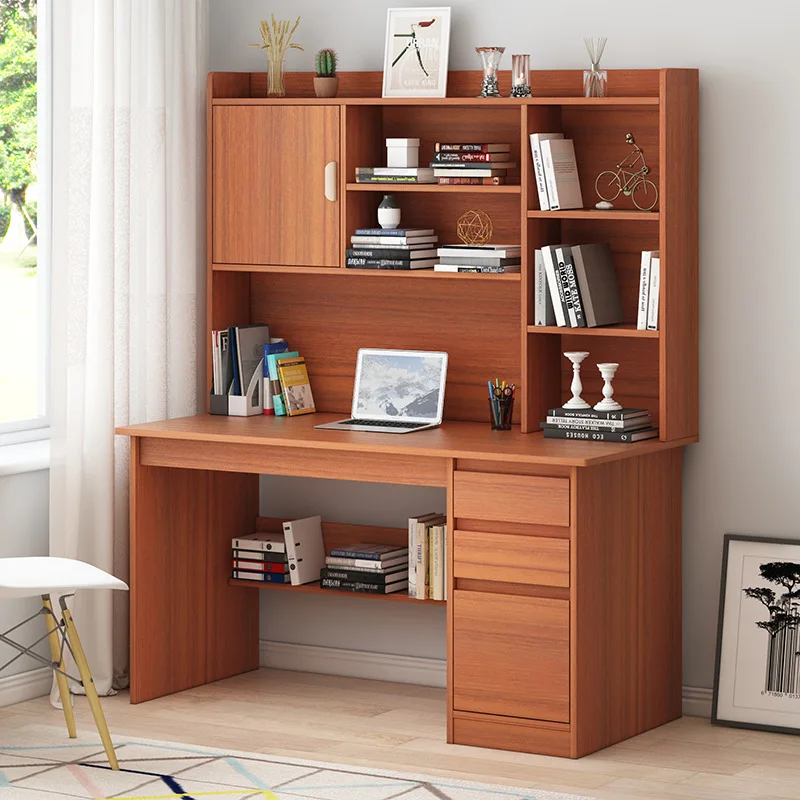 Study Table With Storage Bookshelf Computer Desk White 110 x 60x 70cm-dwq110