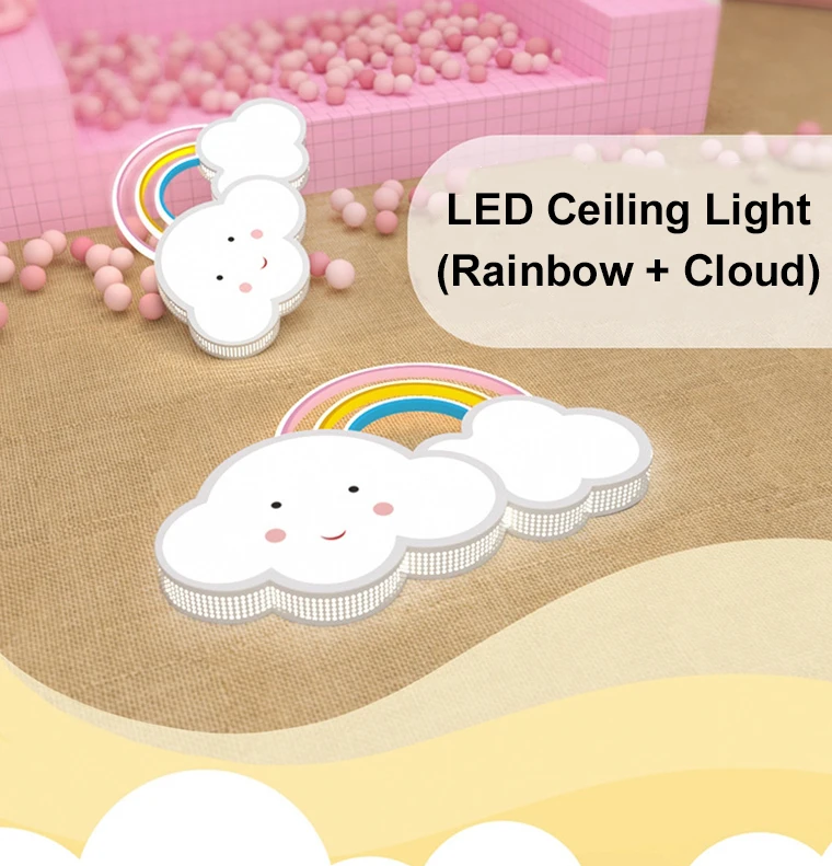 Nordic minimalist modern wrought iron kid bedroom study ceiling lamp with remote control