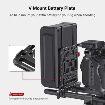 Small Rig V Mount Battery Plate, V-Lock Mount Battery Plate Quick Release Plate - 2988 detail image