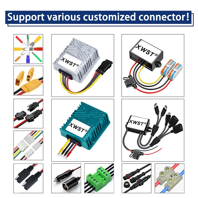 Convertitore, Convertitore Convertitore DC 24V a DC 12V 10A Modulo Convertitore di Tensione con Protezione Sovratensione Impermeabile IP67, Convertitori di Potenza